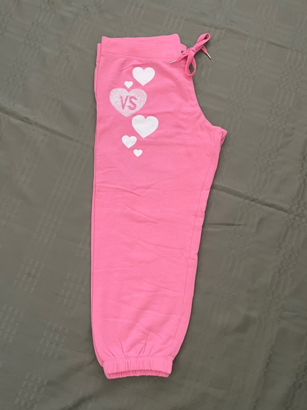Victoria's Secret Pink Heart capri Sweatpants